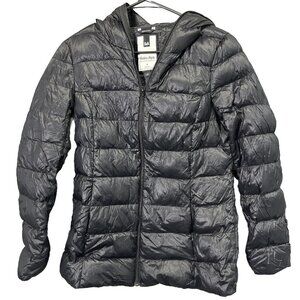 Soia Kyo Womens Puffer Coat Size L Goose Down Travel Packable Ski Water Repel
